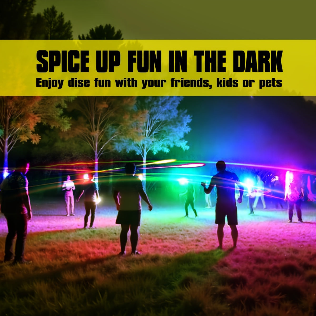 Light-Up Flying Disc — USB Rechargeable with 13 LED Modes