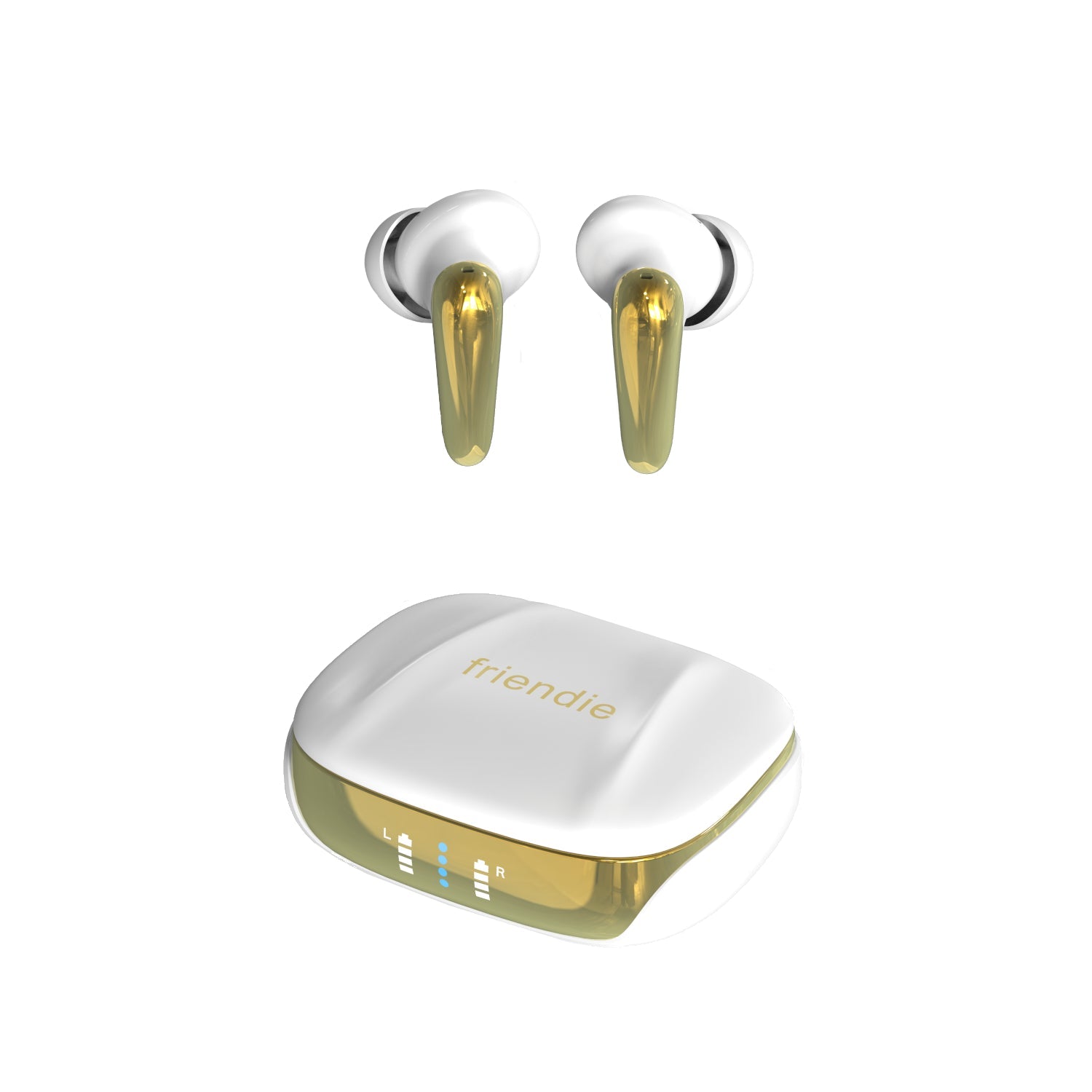 AIR Focus ANC Wireless Earbuds — Pearl White & Gold