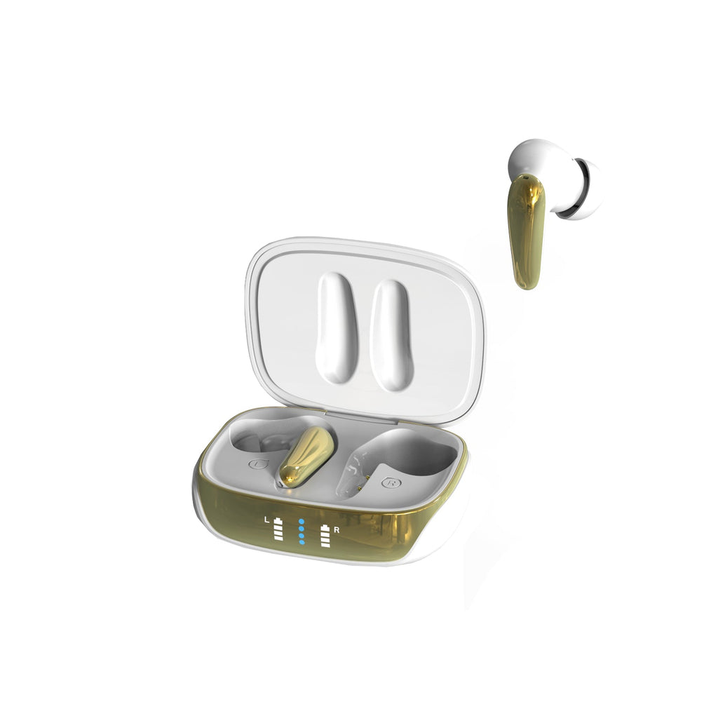 AIR Focus ANC Wireless Earbuds — Pearl White & Gold