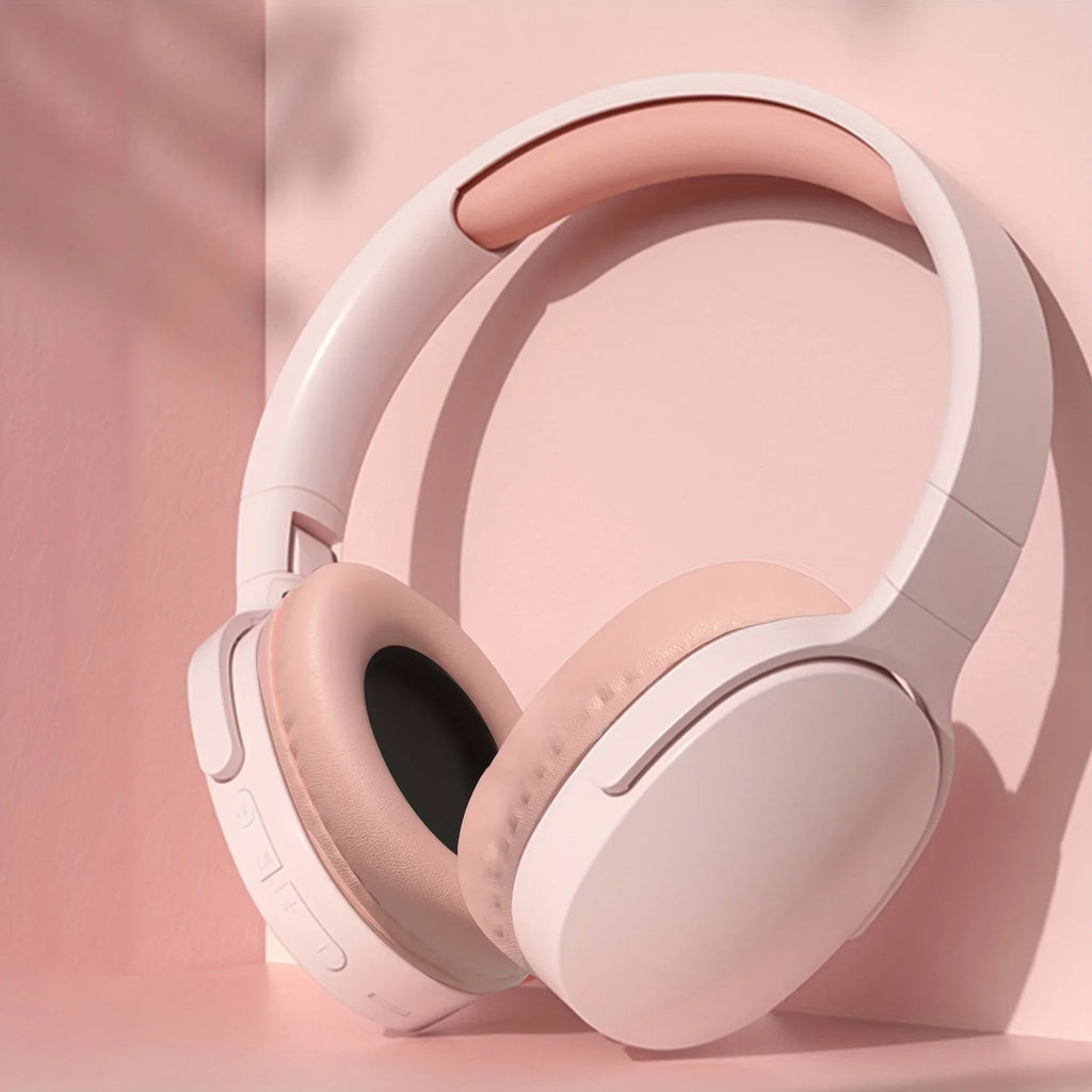 Wireless Bluetooth Over-Ear Headphones — Pink