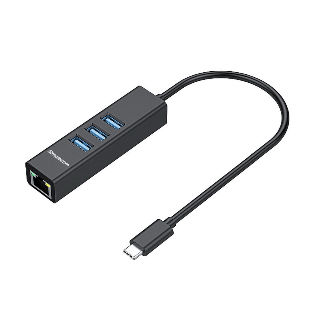 USB-C to 3-Port USB Hub with Gigabit Ethernet Adapter