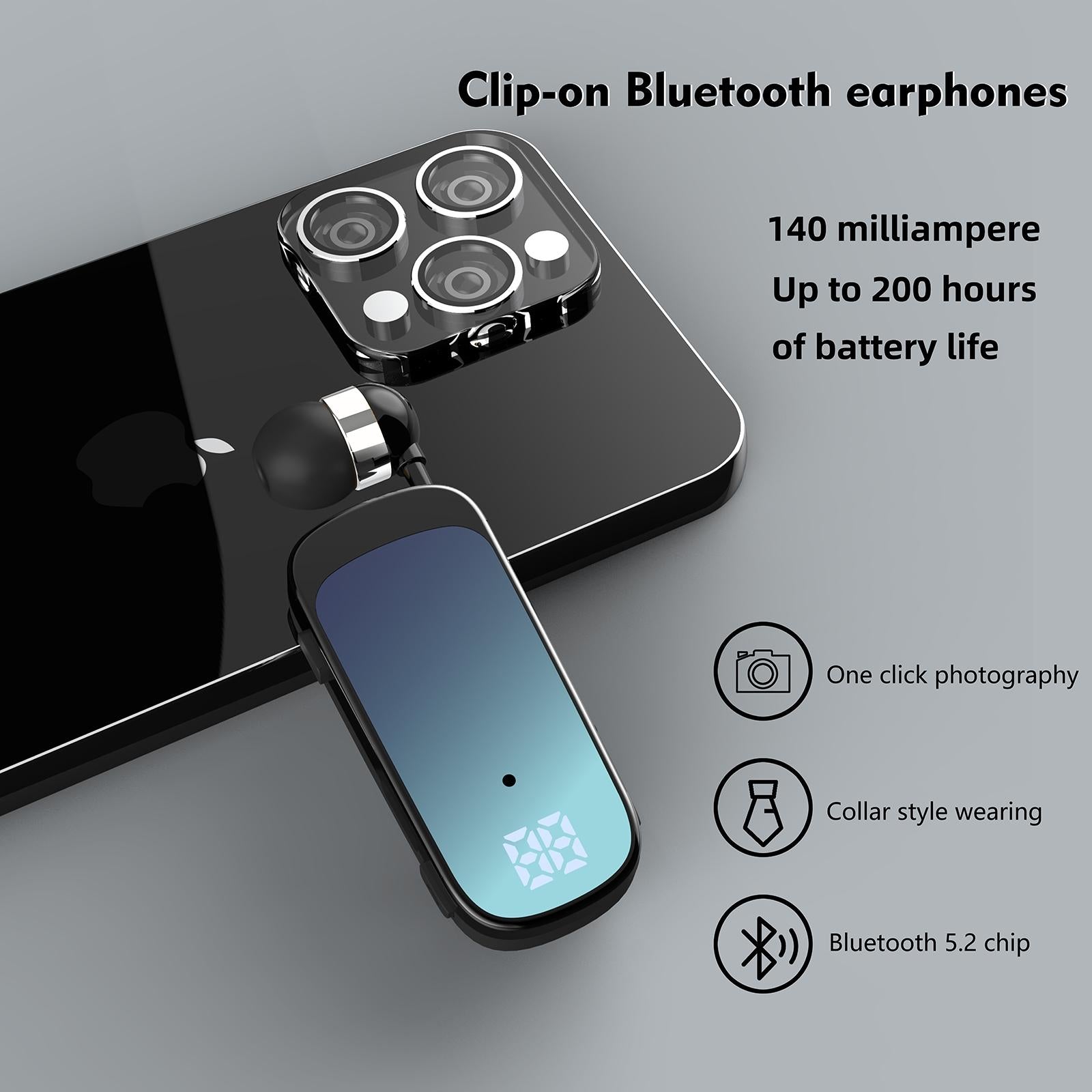 K65 Wireless Business Earbuds with Retractable Cable