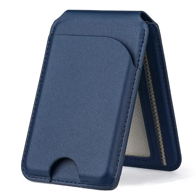 MagSafe Magnetic Wallet with Stand — Dark Blue