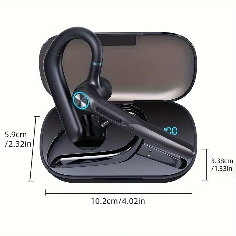 Wireless Headset with Dual Noise-Cancelling Mics