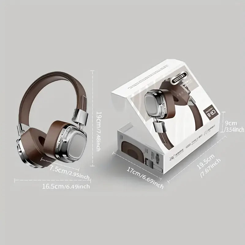 Retro Wireless Headphones with HiFi Sound & Deep Bass